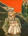 Vendedor de periódicos contemporáneo Marc Chagall